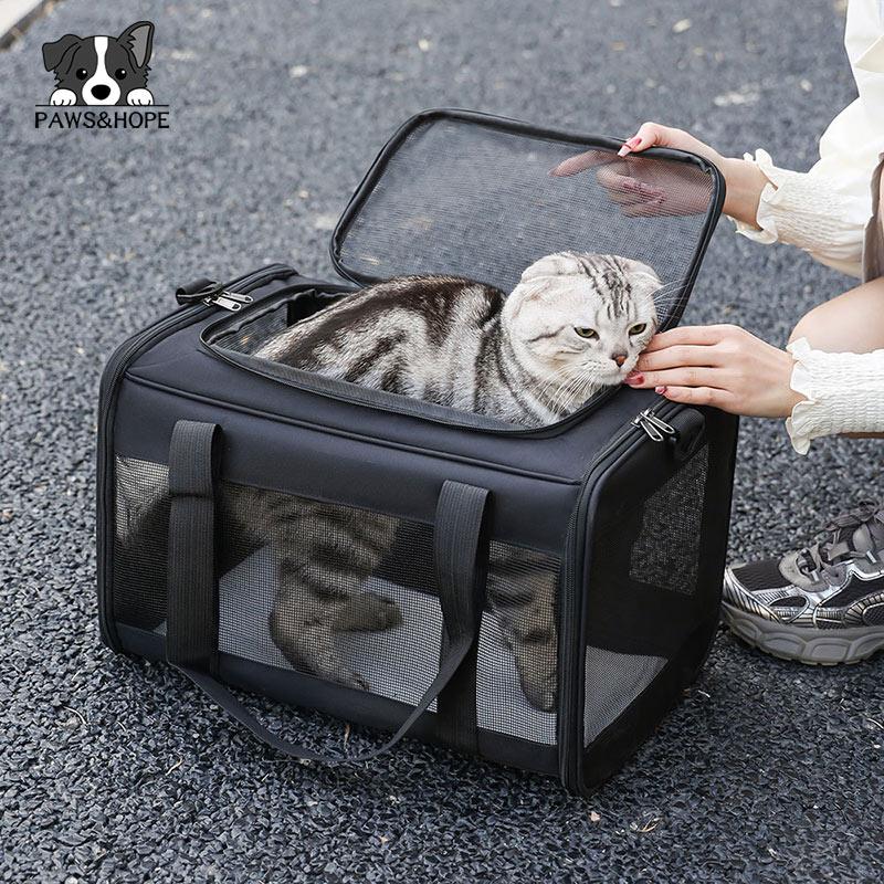 Soft Sided Collapsible Travel Puppy Carrier