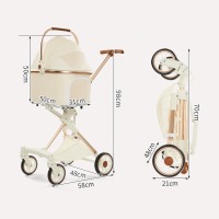 Foldable Large Capacity Pet Stroller